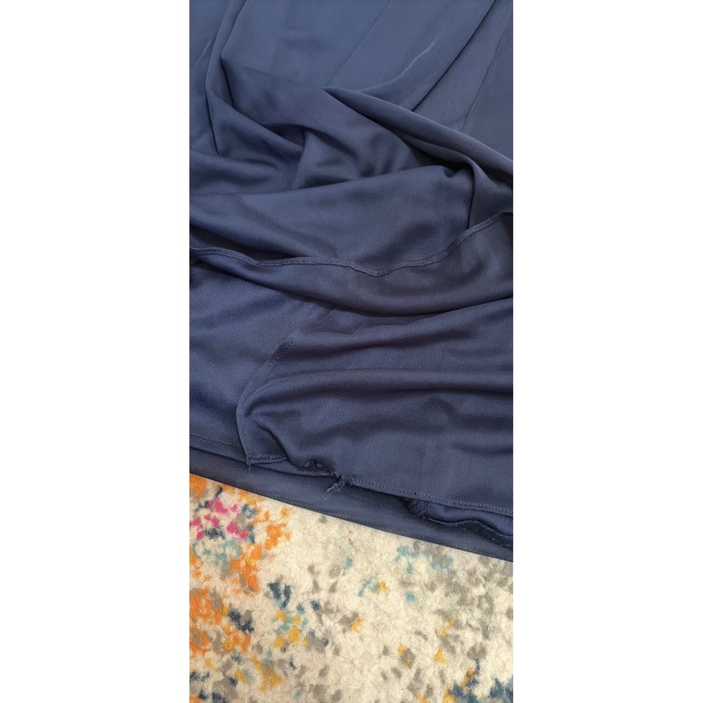 Alex Evenings Navy Blue Lace 3/4 Illusion Sleeve A-line Formal Gown Dress 16 - Picture 11 of 16